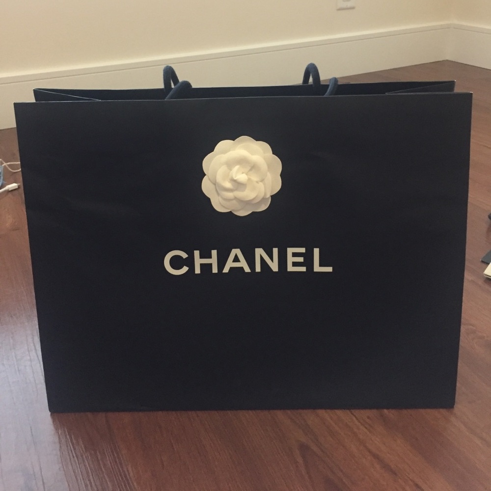 Chanel large shopping paper bag